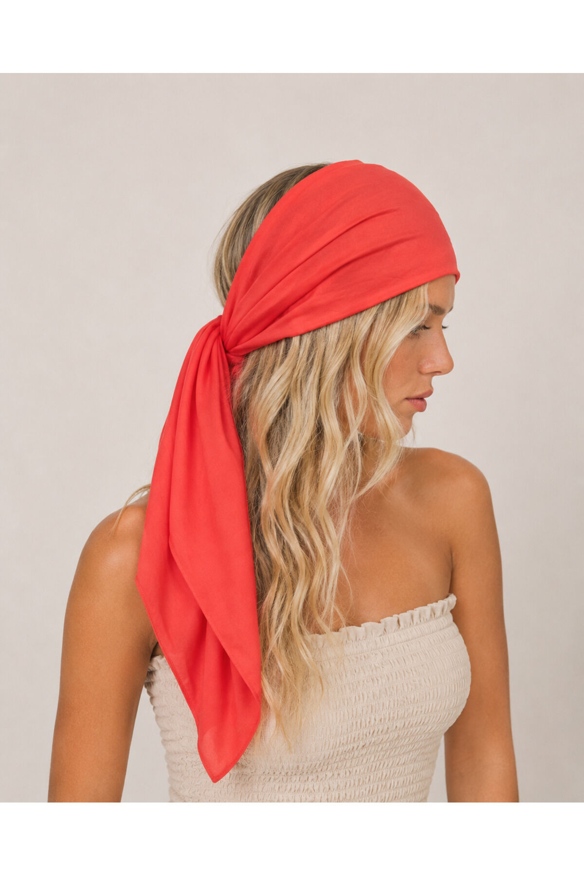 Şifon eşarp saç bandı eşarp bandana