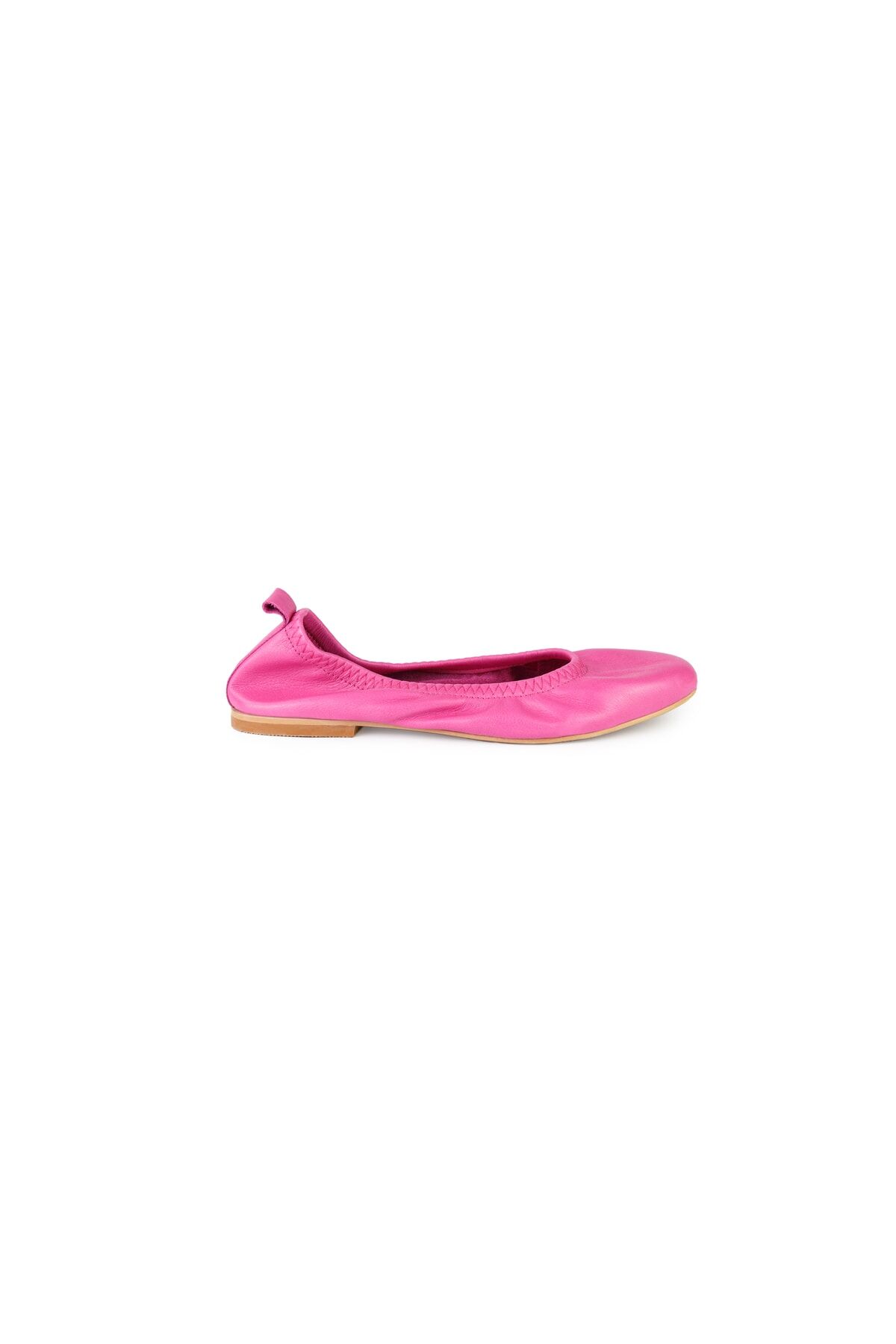 Yuvarlak Burun Katlanır Babet Pembe - 36
