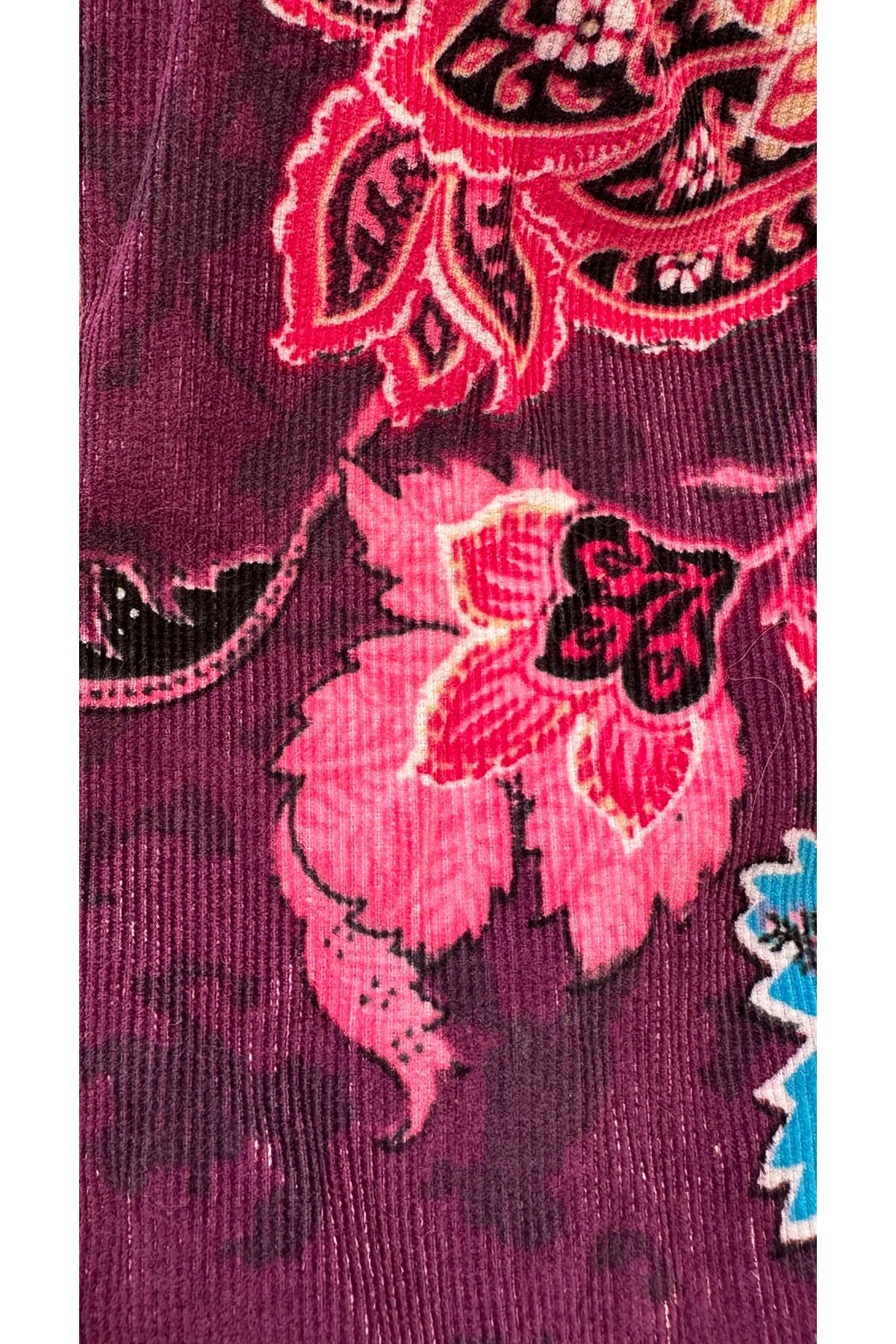 Telli Bandana ozel seri keten telli bandana etnik desenli saç bandı Mor pembe cıcek
