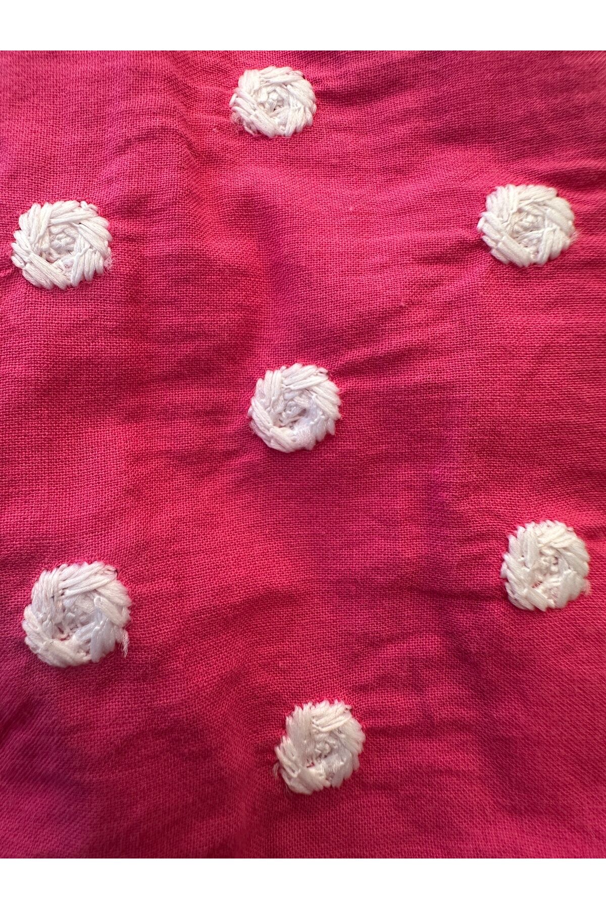 Telli Bandana ozel seri keten telli bandana etnik desenli saç bandı Pembe puantiyeli