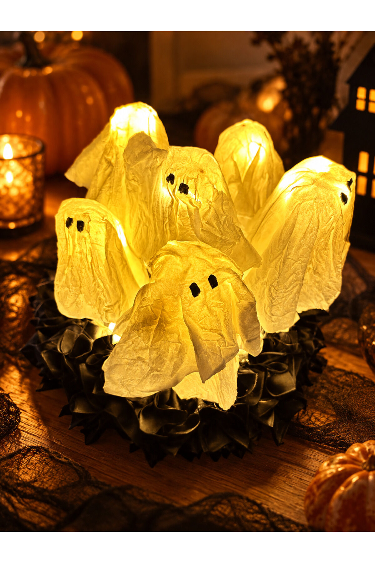 Cadılar Bayramı Hayalet Dekoratif Masa Lambası | Halloween Dekorasyon Işığı | Sevimli Hayalet Aydınlatma