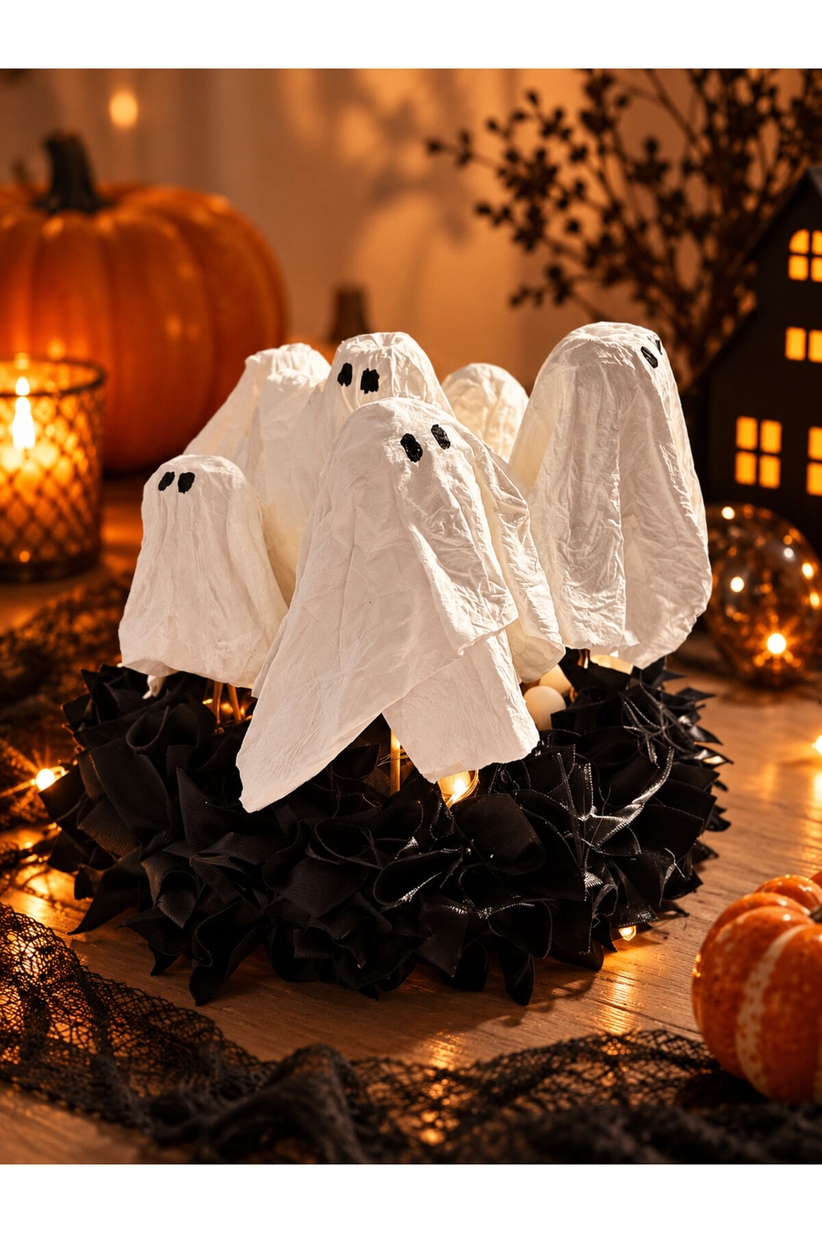 Cadılar Bayramı Hayalet Dekoratif Masa Lambası | Halloween Dekorasyon Işığı | Sevimli Hayalet Aydınlatma