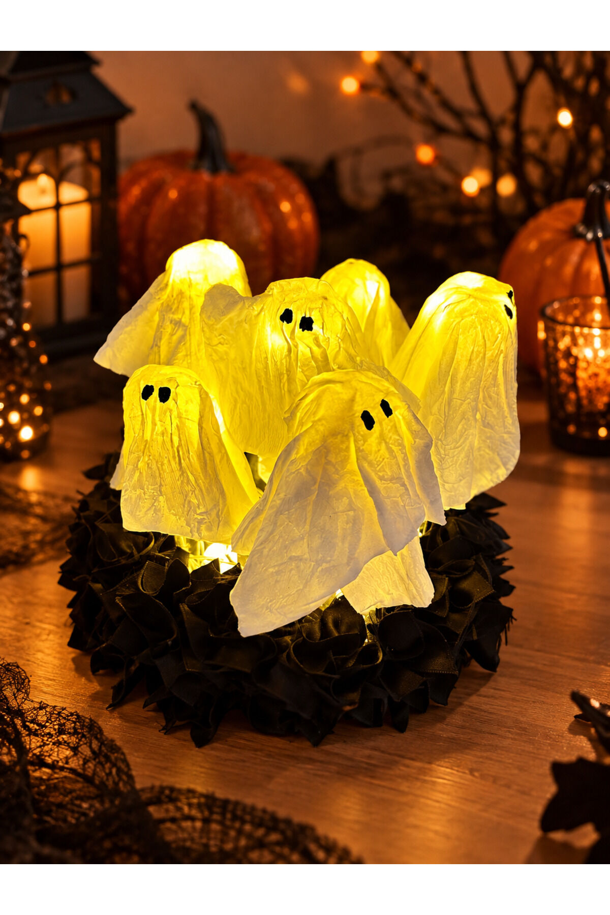 Cadılar Bayramı Hayalet Dekoratif Masa Lambası | Halloween Dekorasyon Işığı | Sevimli Hayalet Aydınlatma