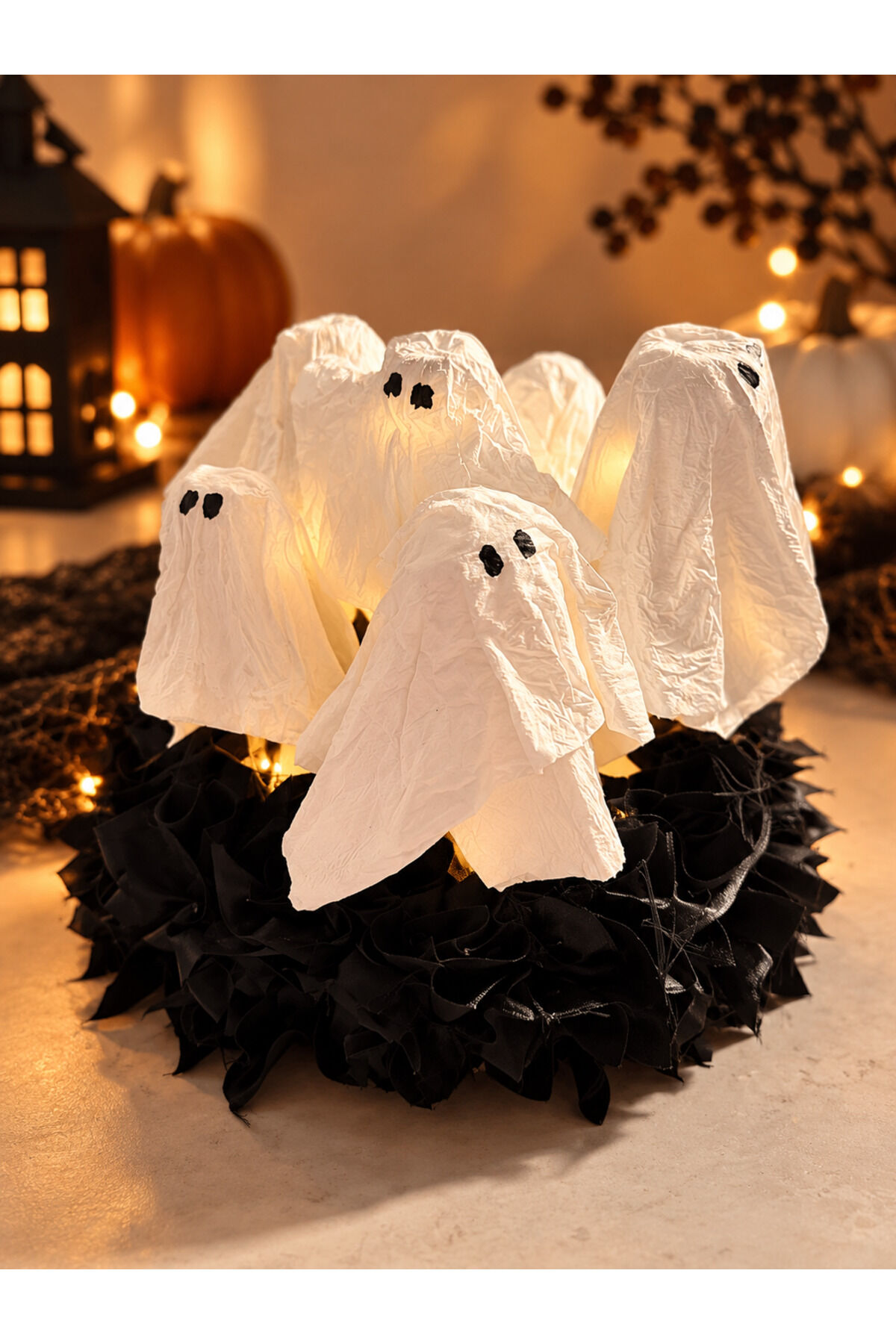 Cadılar Bayramı Hayalet Dekoratif Masa Lambası | Halloween Dekorasyon Işığı | Sevimli Hayalet Aydınlatma