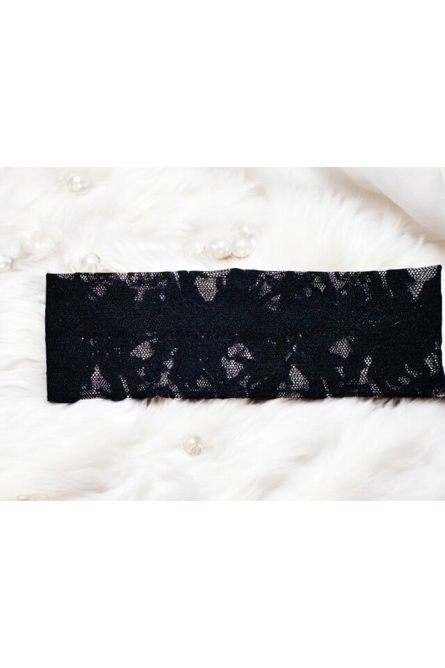 Dantel Kalın saç Bandı dantel bandana hediye saç bandı parlak bandana