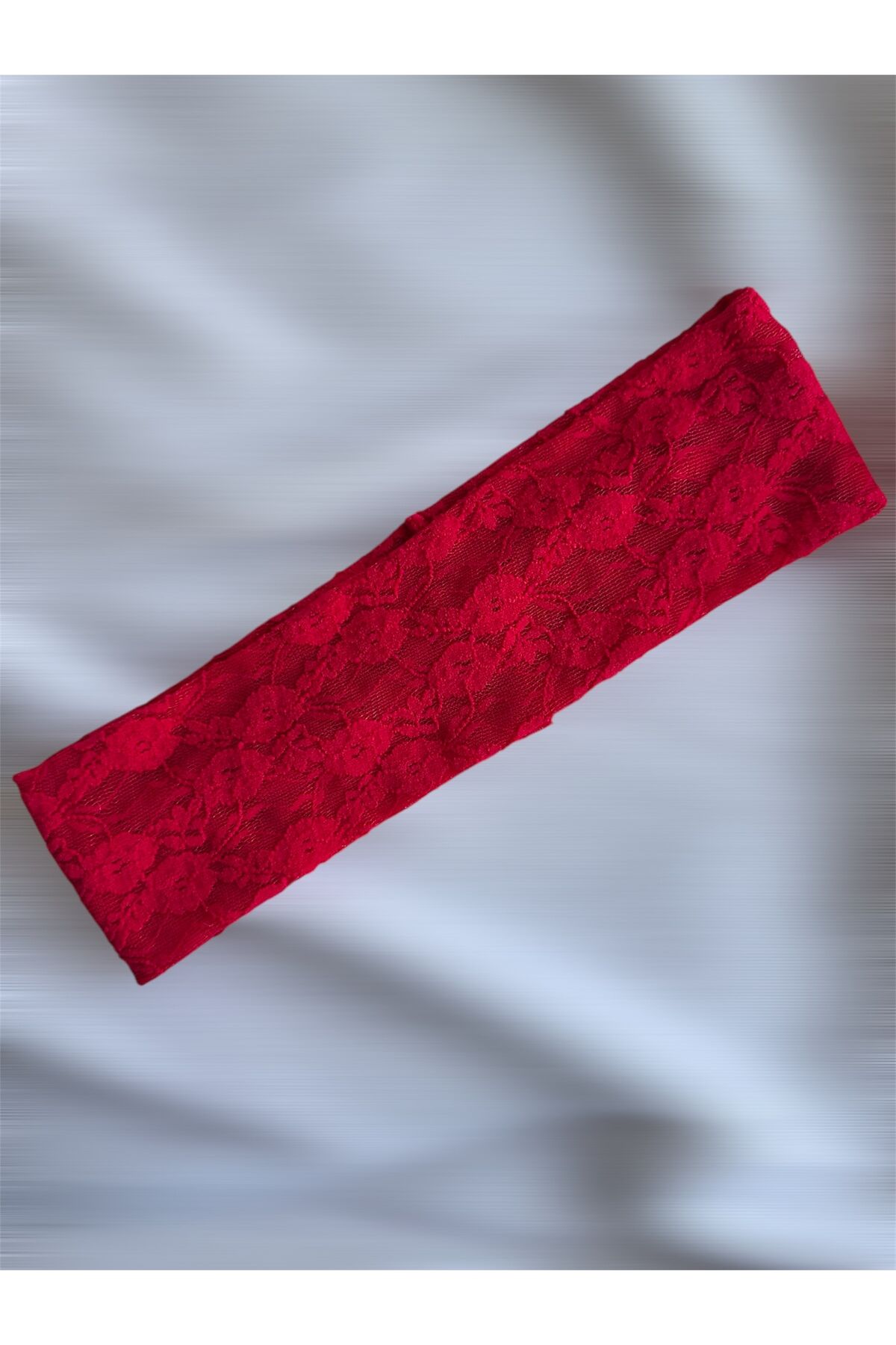 Dantel saç bandı dantel set bandana 3 adet saç bandı kırmızı,beyaz,siyah dantel