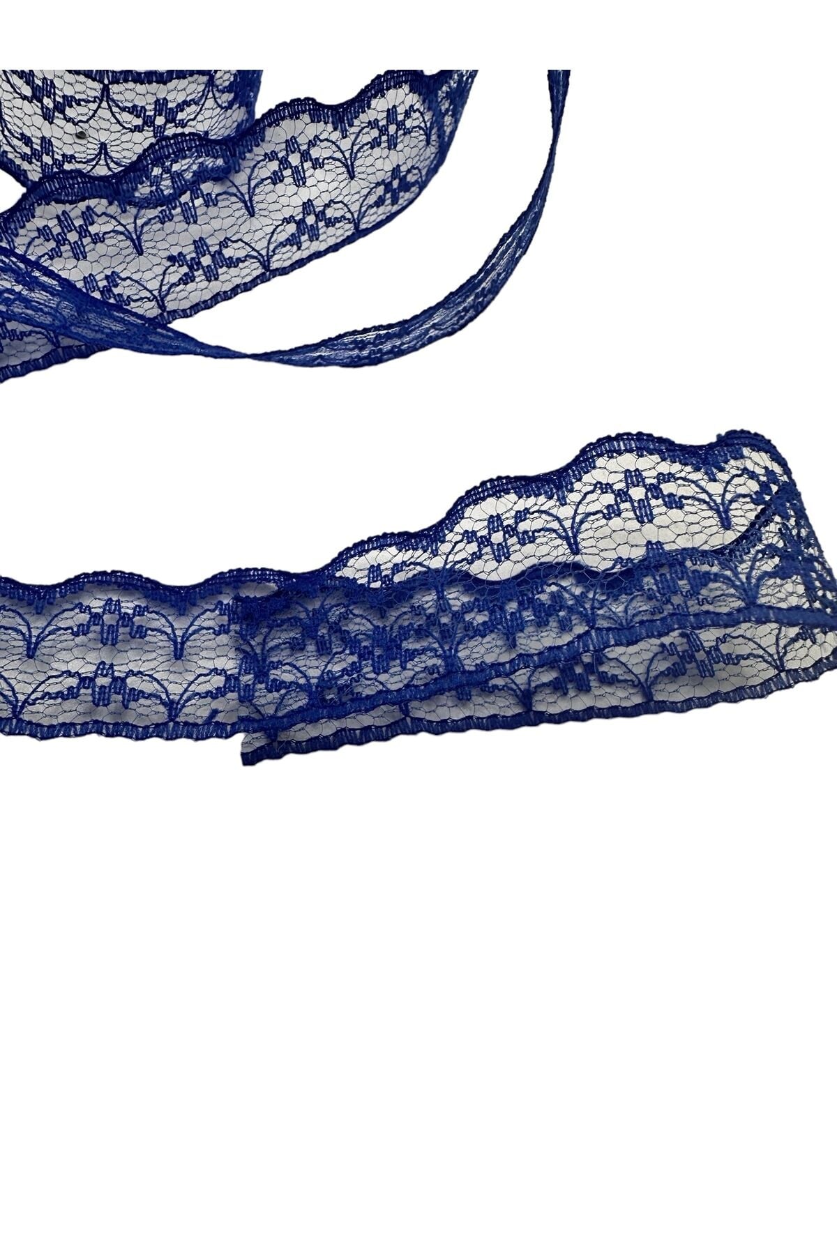 Dantel Kurdele 2cm 3 metre saks mavi