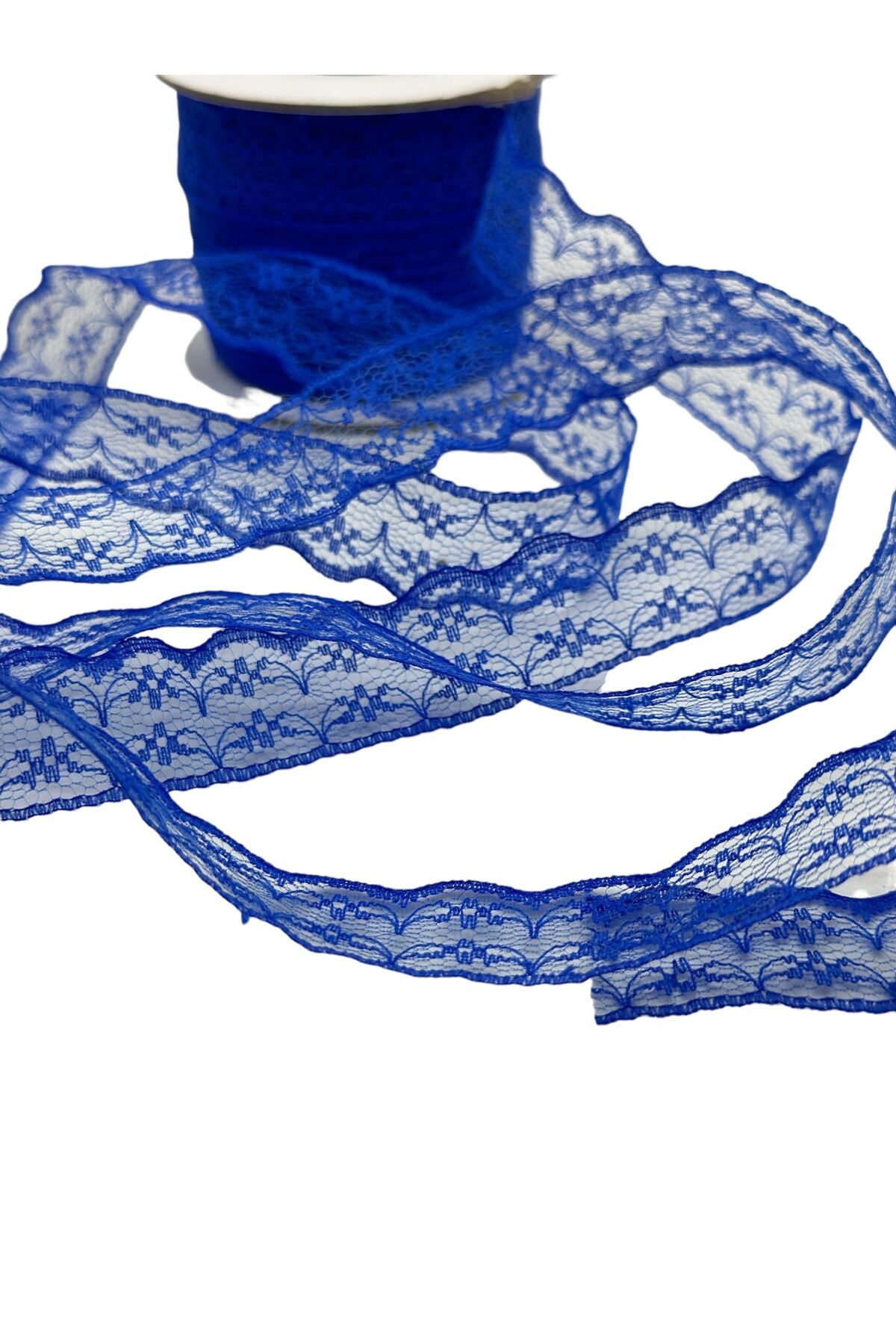 Dantel Kurdele 2cm 3 metre saks mavi