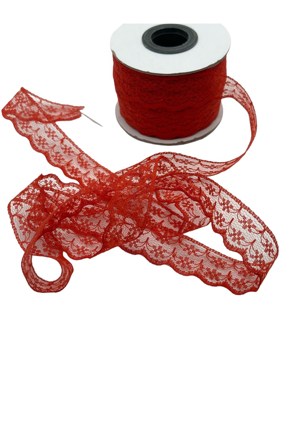 Dantel Kurdele 2cm 3 metre kırmızı