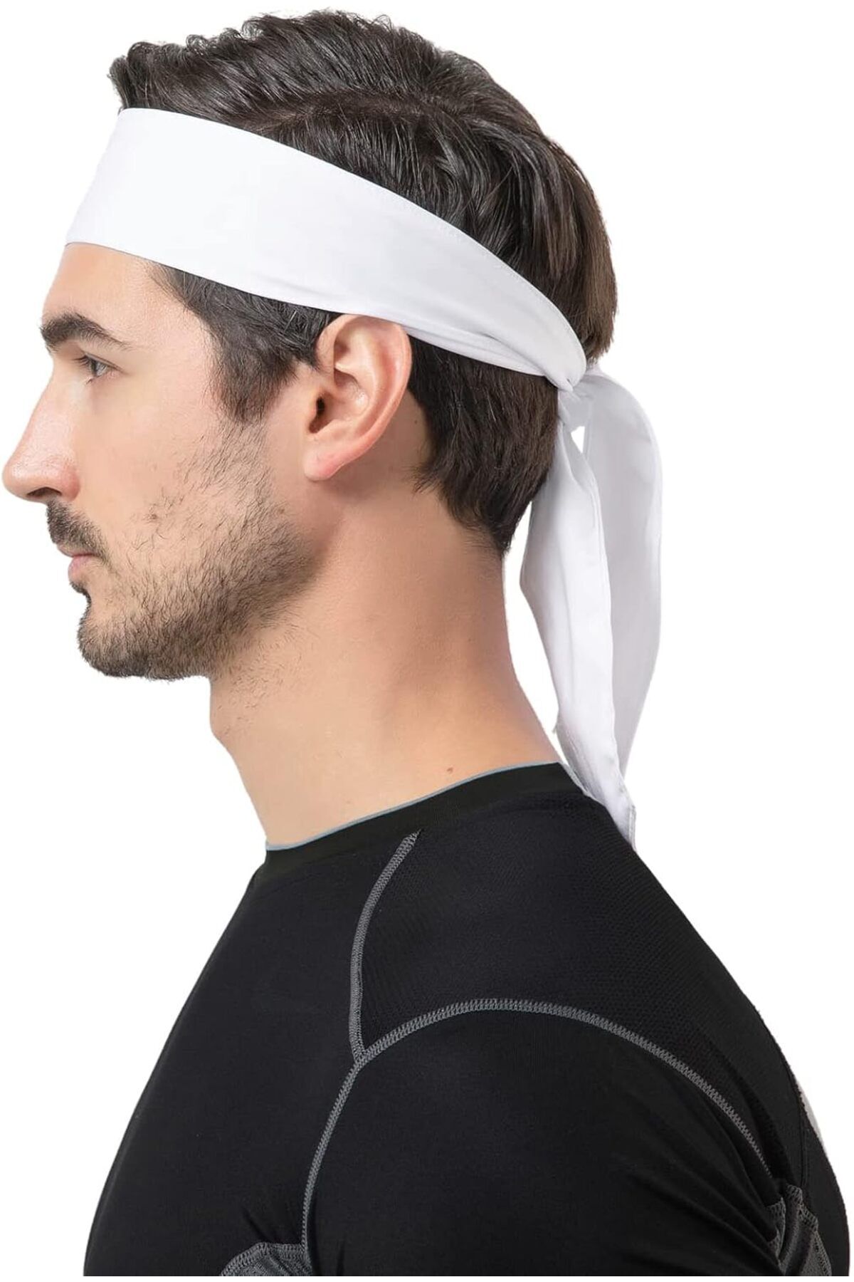 Erkek saç bandı spor,antrenman erkek pamuklu sporcu bandı head tie 2li set 2 adet bandana