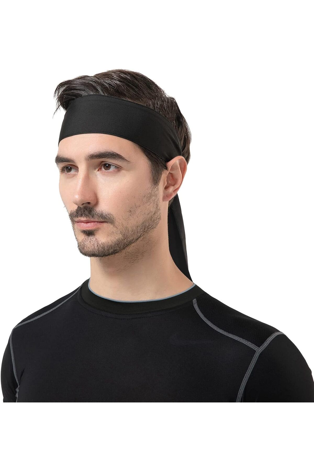 Erkek saç bandı spor,antrenman erkek pamuklu sporcu bandı head tie 2li set 2 adet bandana
