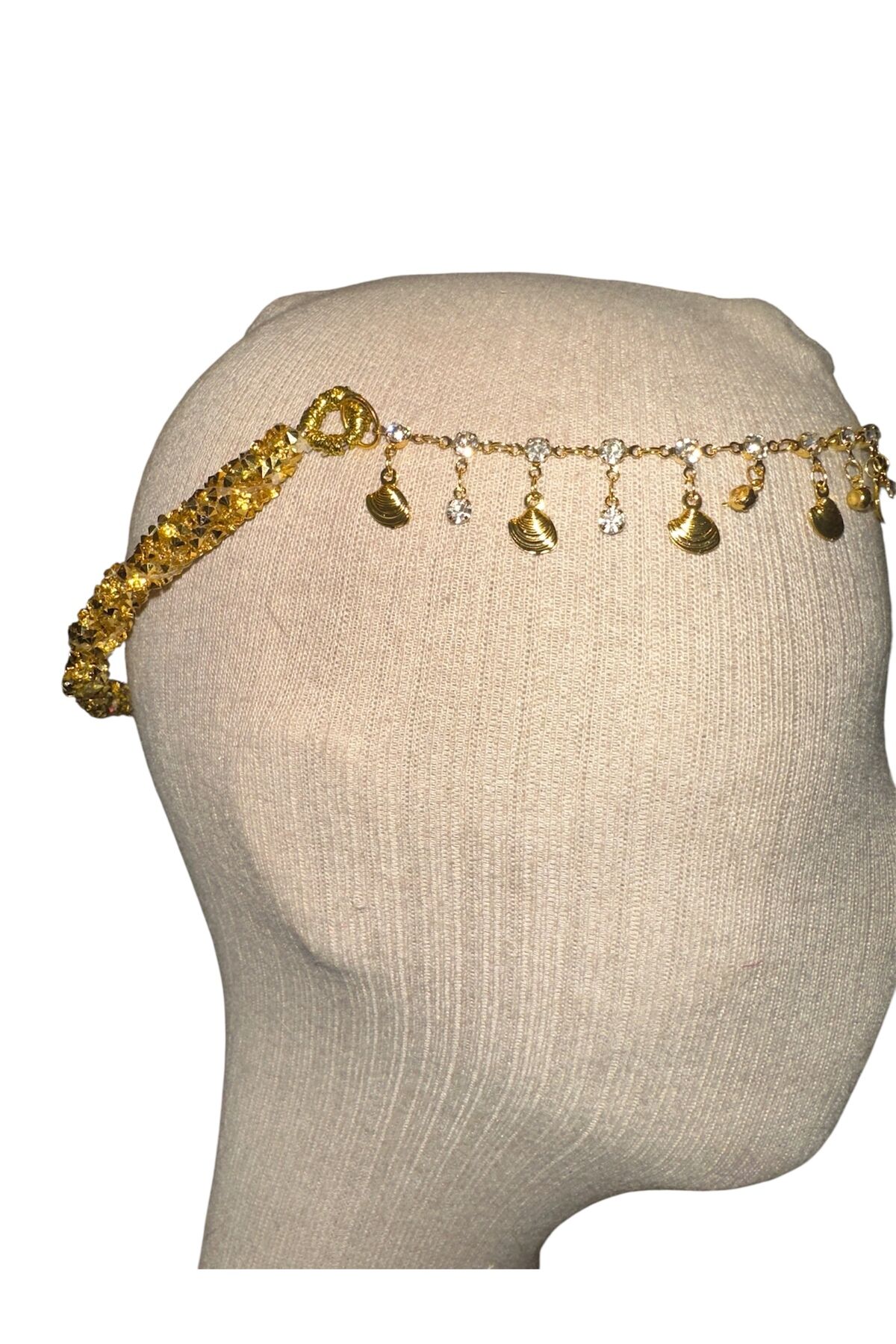 Renkli Taş Detaylı Alın Zinciri | Bohem Festival Tacı, Yazlık Kadın Saç Aksesuarı, Head Chain