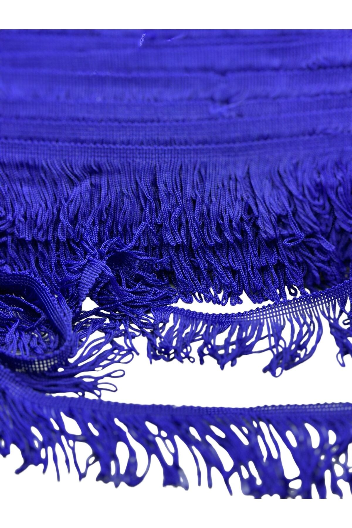 Püskül Koltuk Yastık Örtü Püskülü Saçak Püskül Şerit Pamuklu 3 metre saks mavi