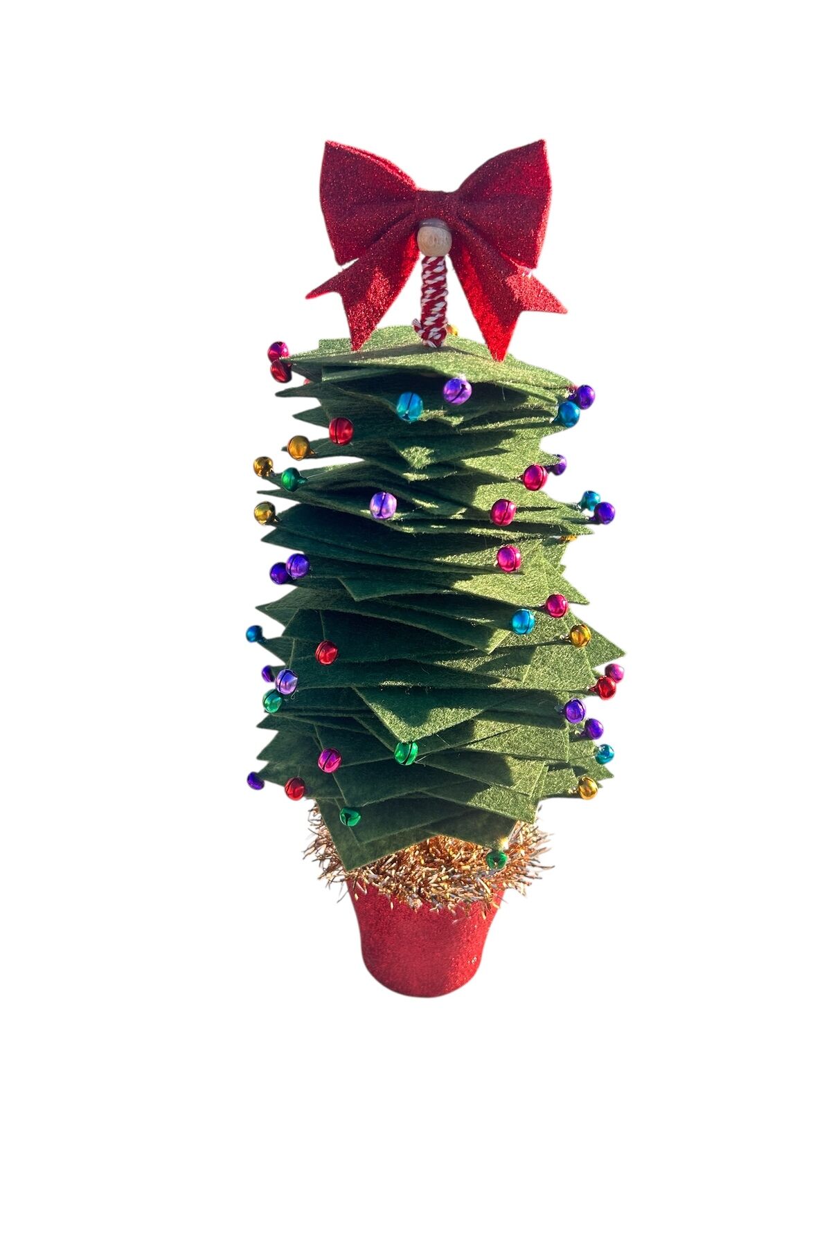 El yapımı tasarım Yılbaşı ağacı , saksılı mini yılbaşı ağacı masa süsü yılbaşı ağacı 45cm