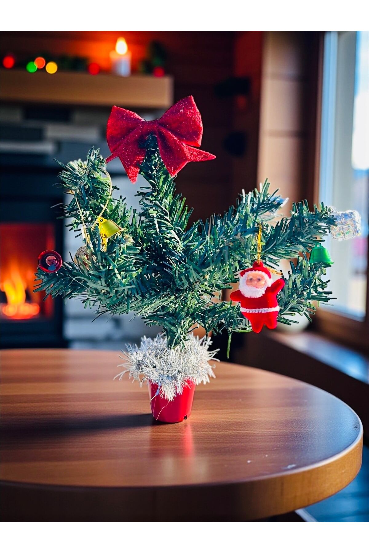 Mini Yılbaşı Ağacı masaüstü Yılbaşı ağacı süsü 30 cm
