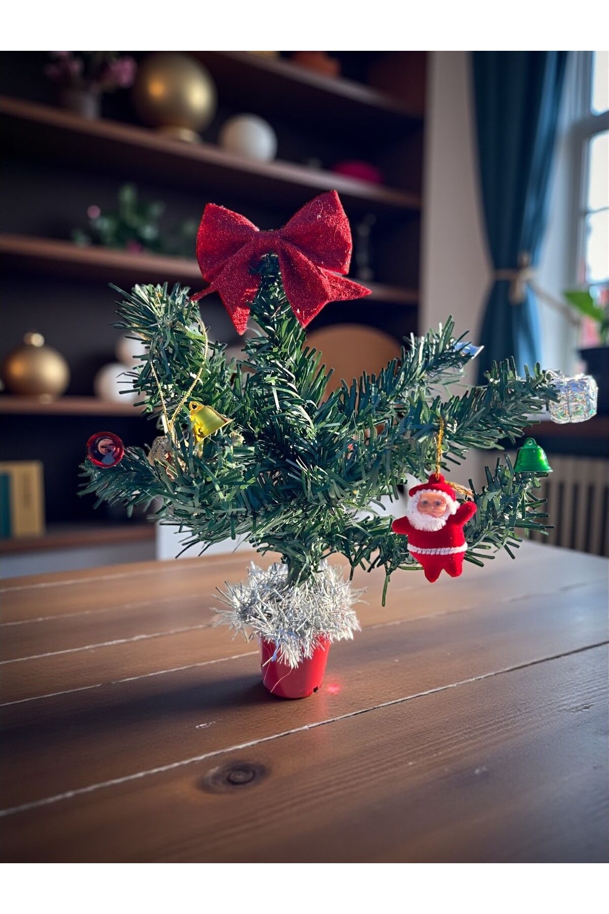 Mini Yılbaşı Ağacı masaüstü Yılbaşı ağacı süsü 30 cm