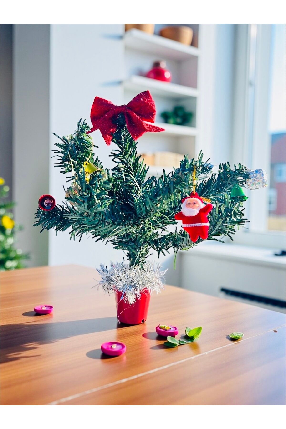 Mini Yılbaşı Ağacı masaüstü Yılbaşı ağacı süsü 30 cm