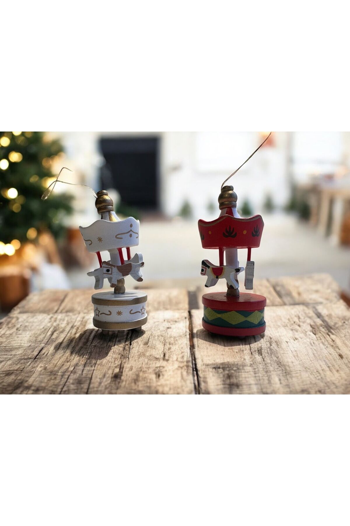 2 adet atlı karınca noel süs atlı karınca yılbaşı ağacı süsü