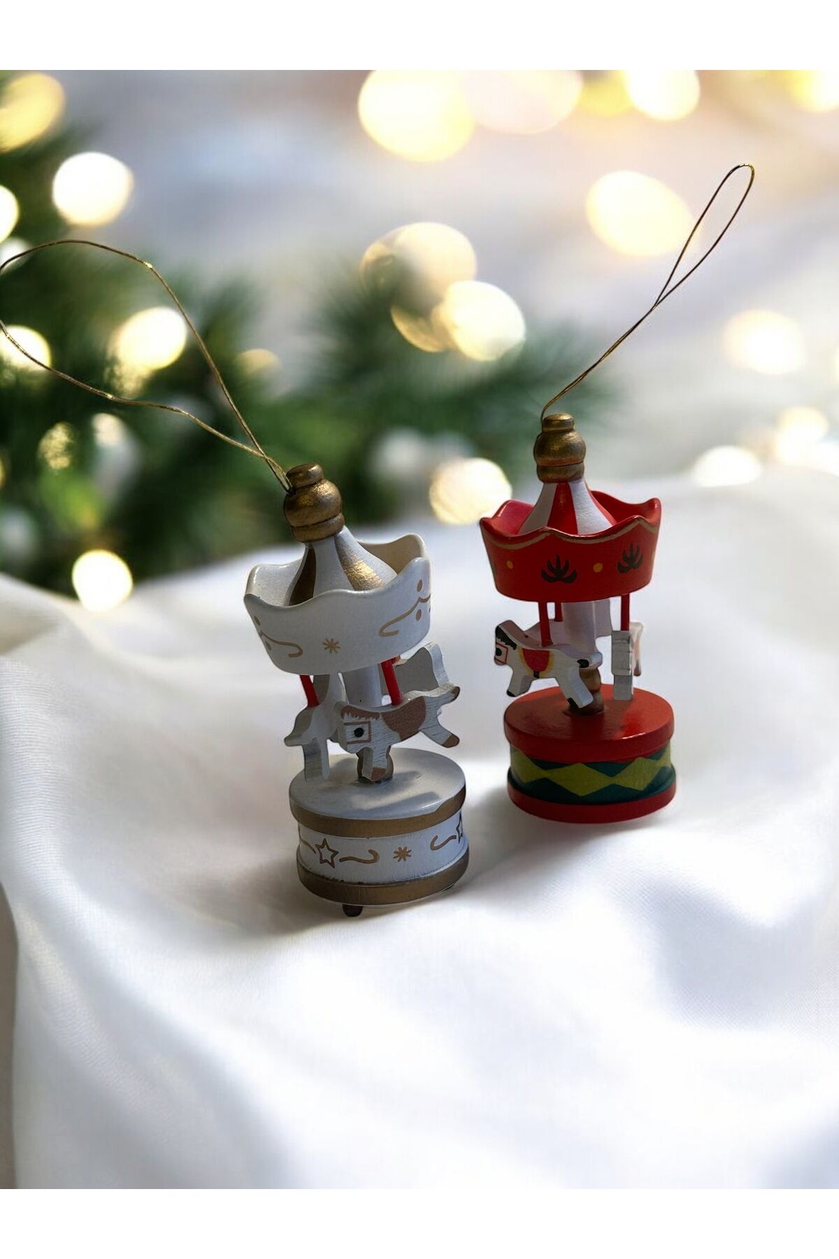 2 adet atlı karınca noel süs atlı karınca yılbaşı ağacı süsü