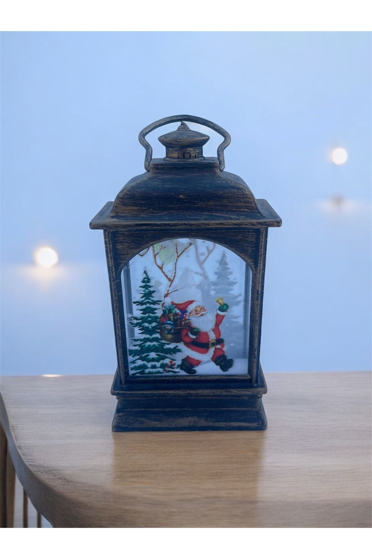 Isıklı Noel Baba feneri Işıklı kardan adam lamba