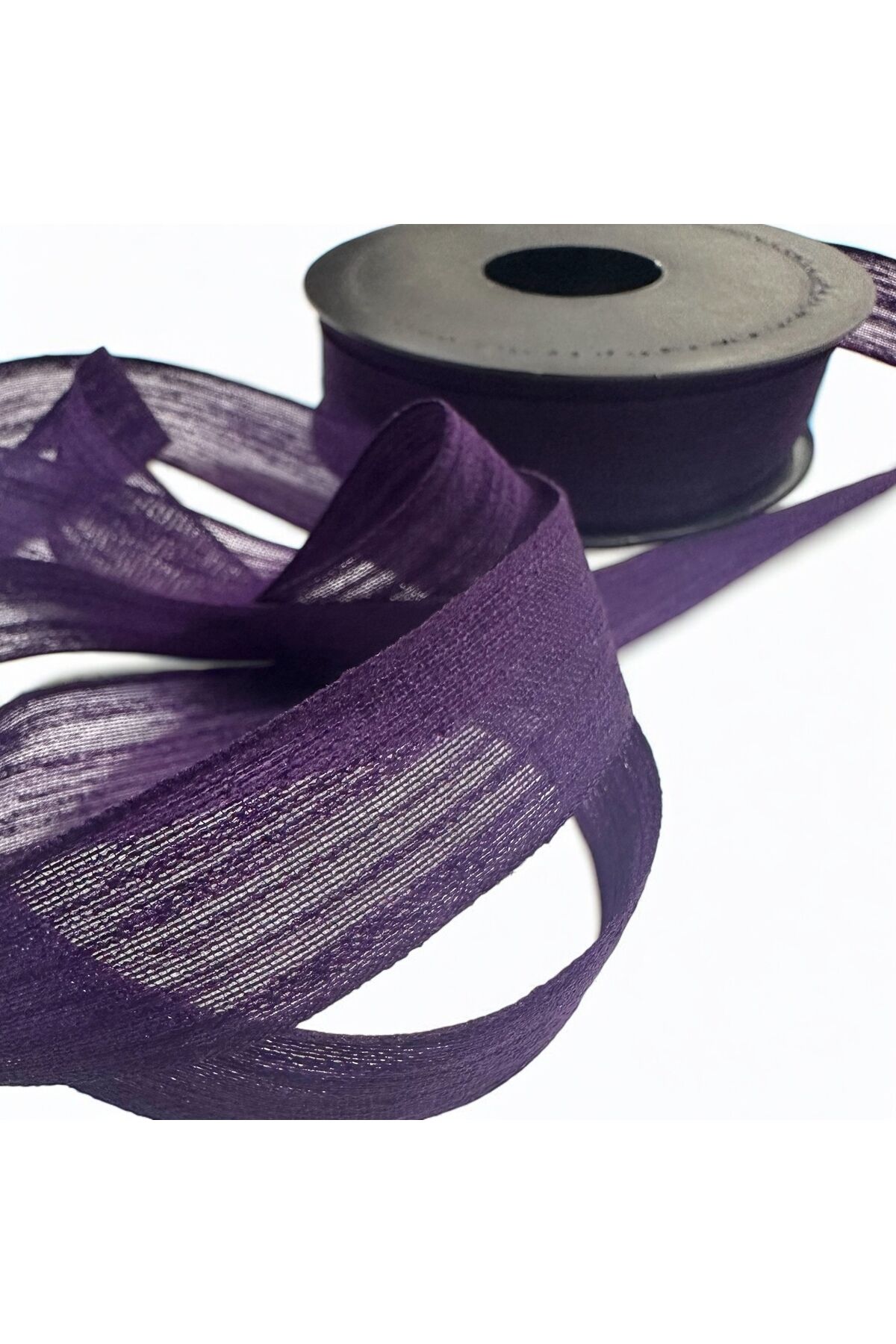Keten Kurdele 5 Metre 2 Cm Fiyonk Kurdelesi mürdüm