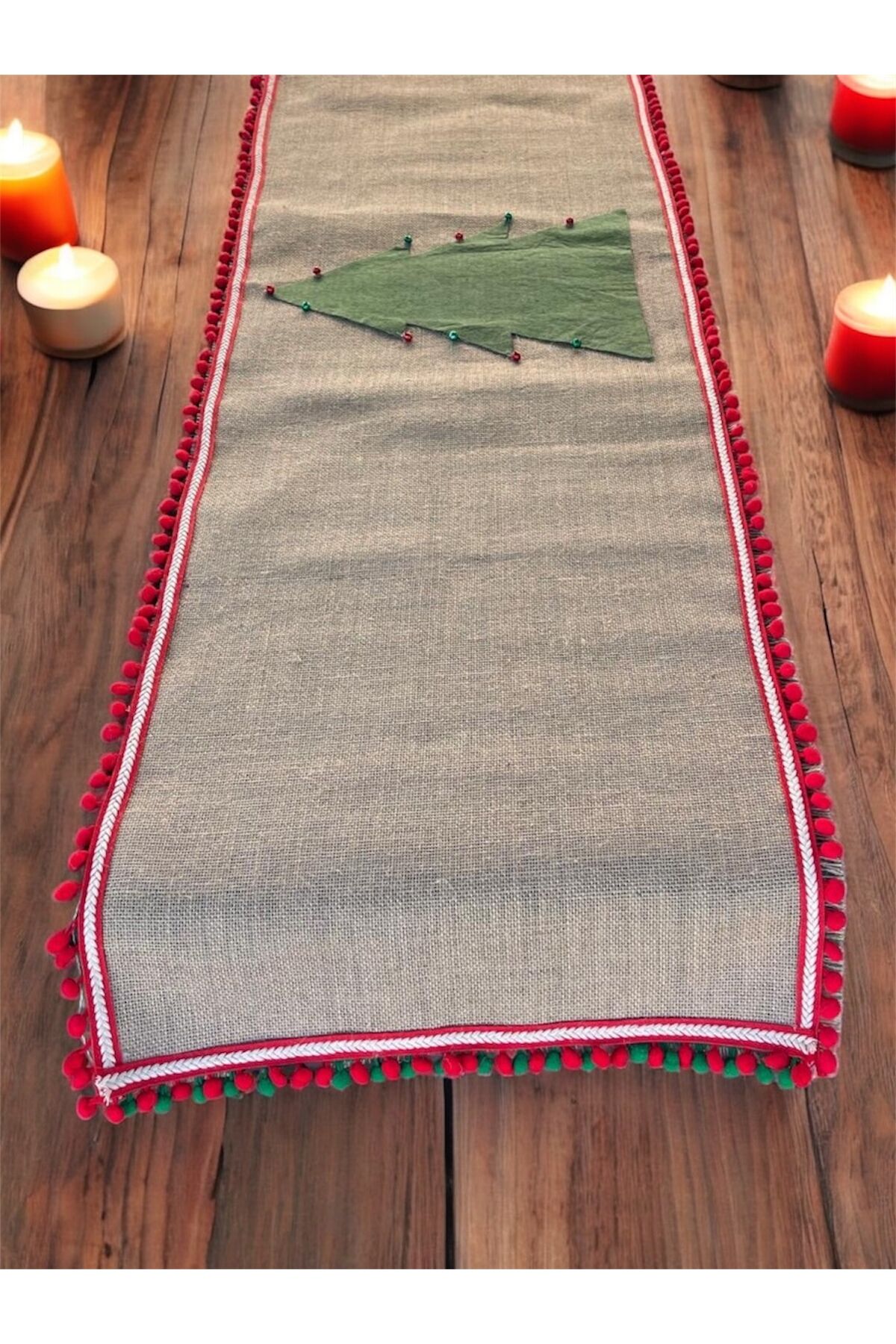 Yılbası runner Çam ağacı yılbası masa örtüsü noel masa dekorasyonu