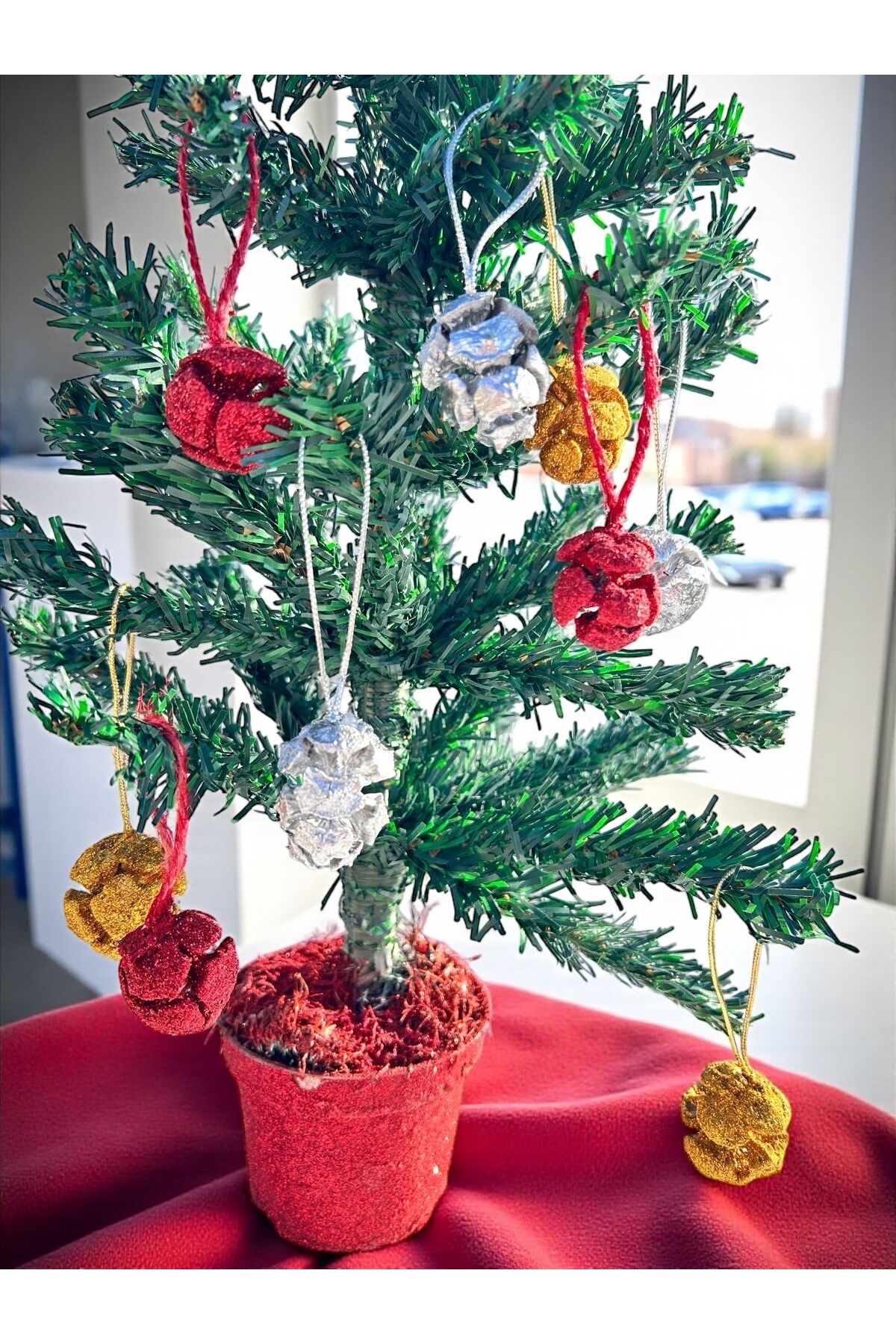 Yılbaşı ağacı süsleri noel set parlak top ağaç süsü