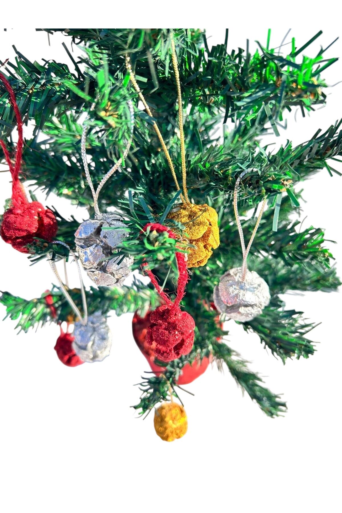 Yılbaşı ağacı süsleri noel set parlak top ağaç süsü