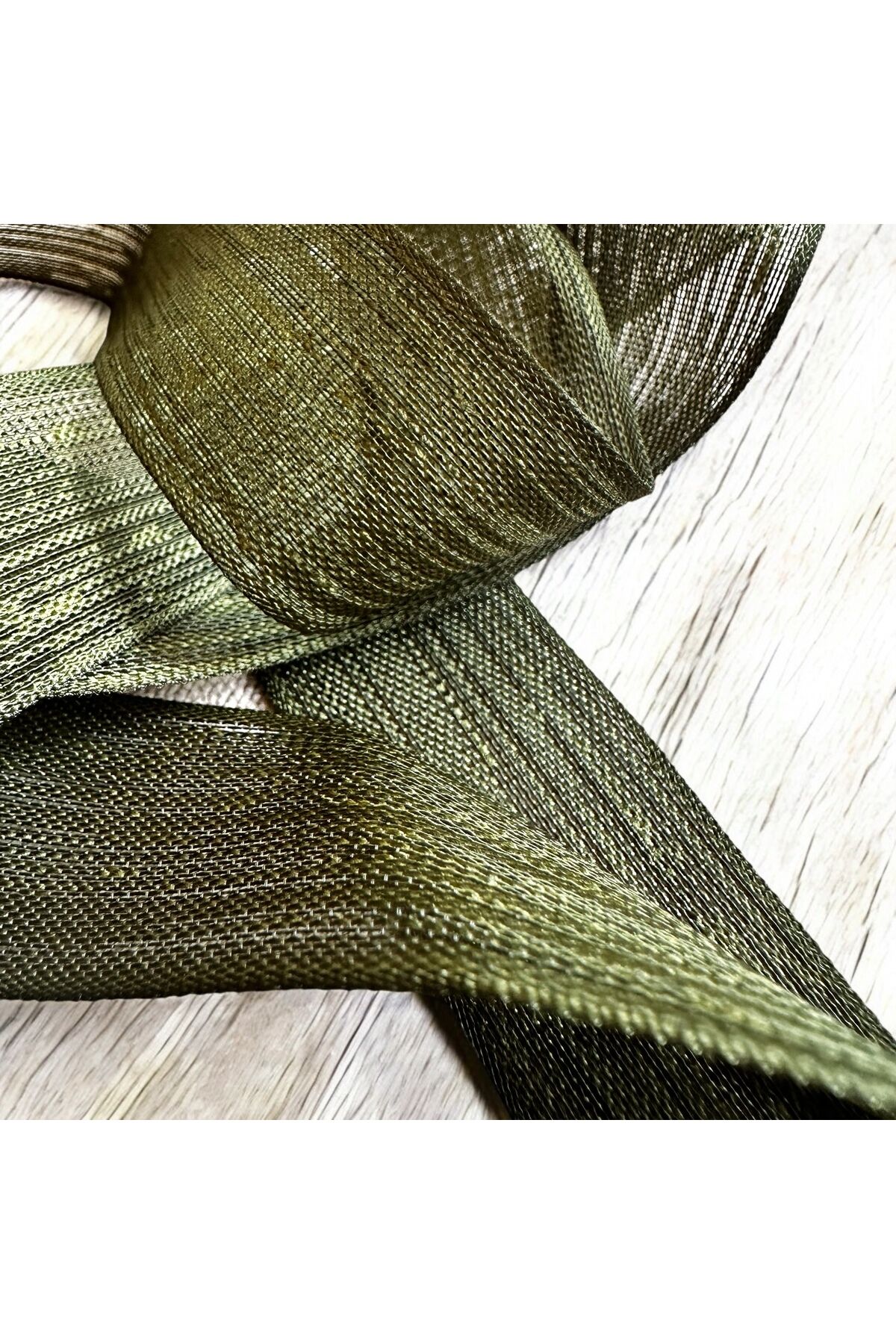 Keten Kurdele 5 Metre 2 Cm Fiyonk Kurdelesi haki