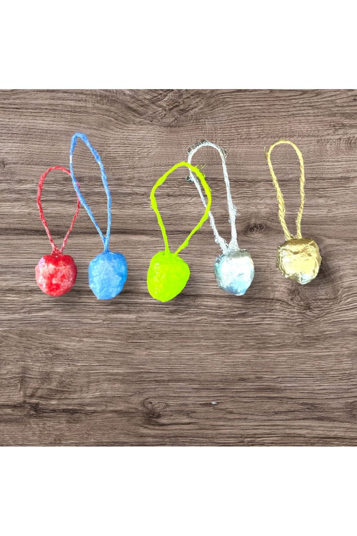 Yılbaşı Ağacı süsü 5 adet renkli mini kozalak yılbaşı süsü set