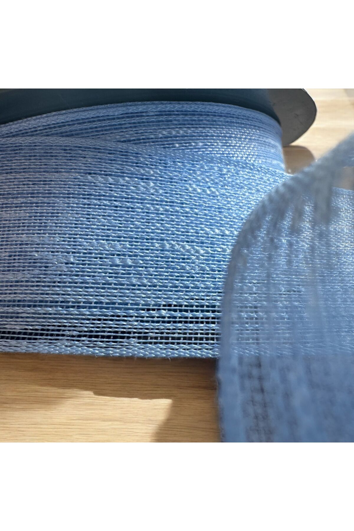 Keten Kurdele 5 Metre 2 Cm Fiyonk Kurdelesi bebek mavi