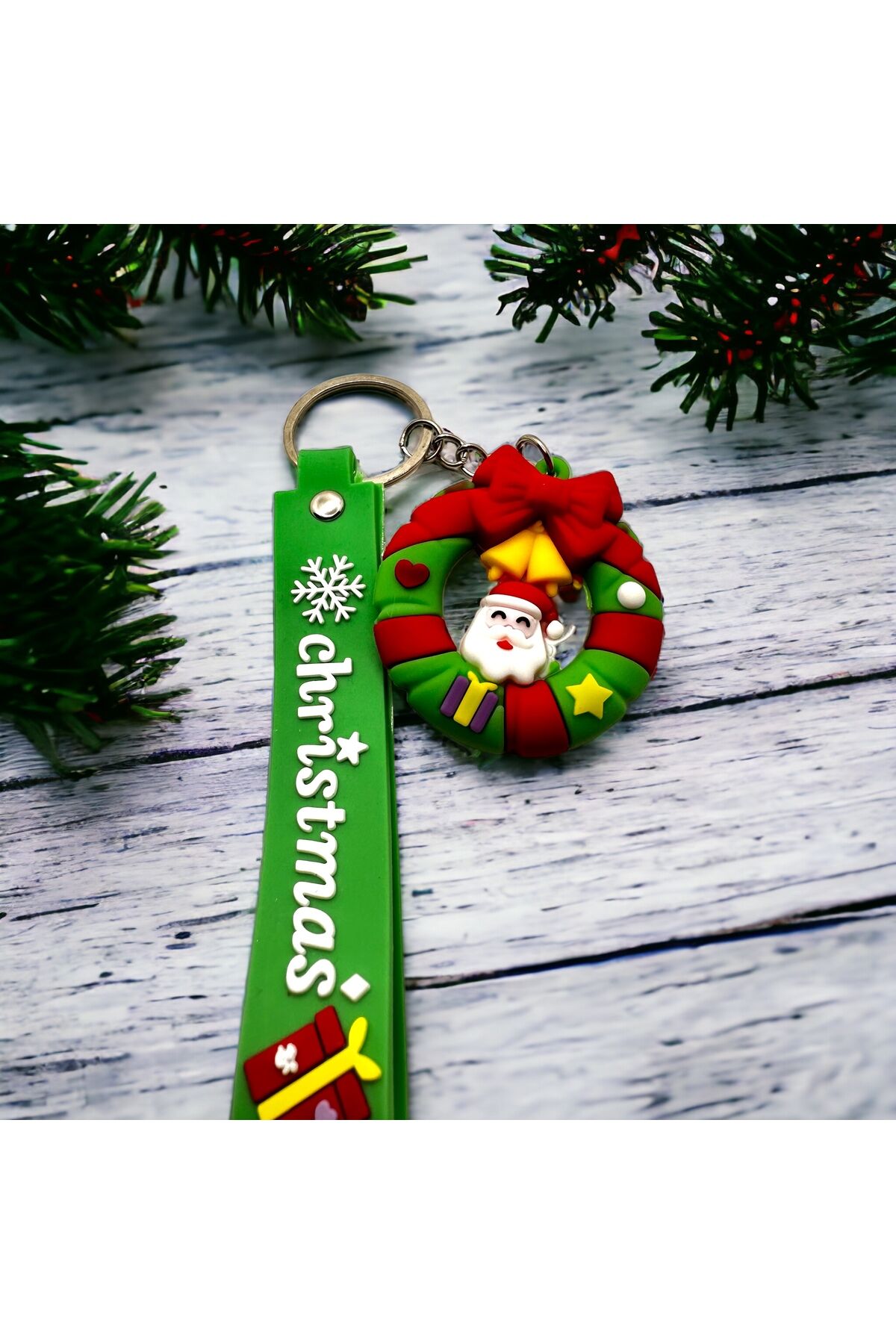 Yılbaşı temalı Anahtarlık Yılbaşı hediyesi Anahtarlık Noel Baba Anahtarlık