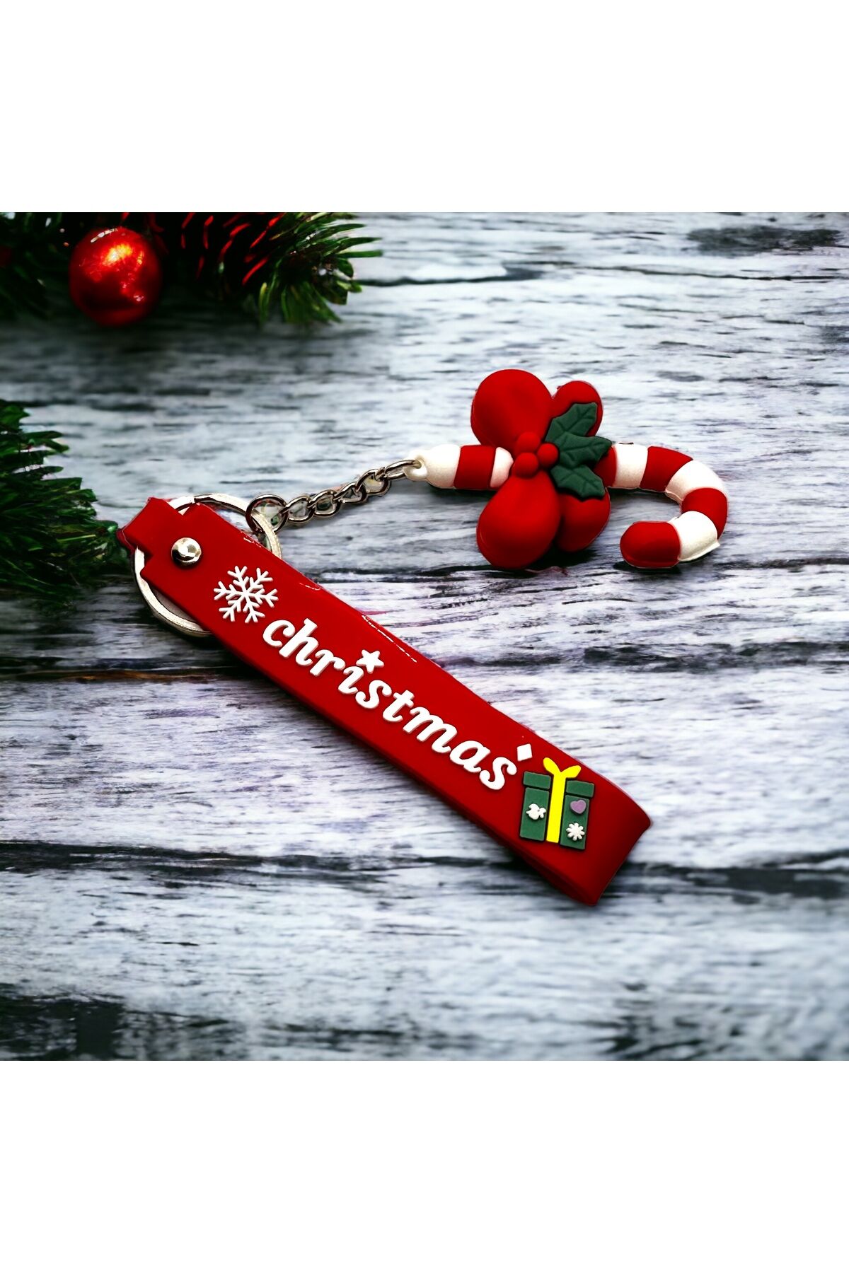 Yılbaşı Temalı Anahtarlık Yılbaşı Hediyesi Anahtarlık Noel Baba Anahtarlık Hediye Anahtarlık