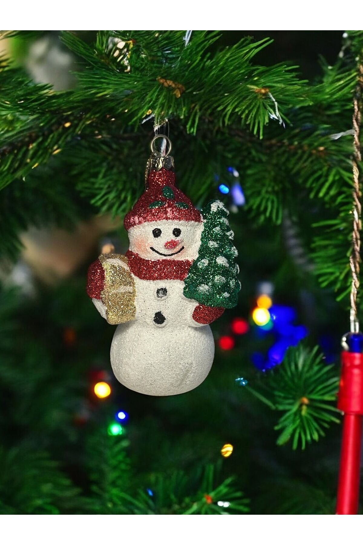 3 boyutlu Simli Yılbası susu Yılbaşı ağacı süs kardan adam noel çorabı Beyaz kardan adam