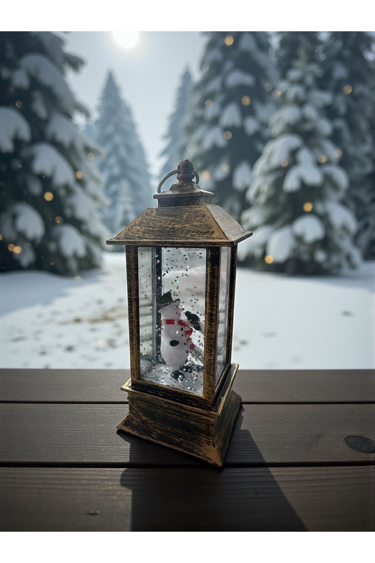 Led Yılbaşı süsü Noel baba klubesi ışıklı Süs Kardan adam Altın kardan adam
