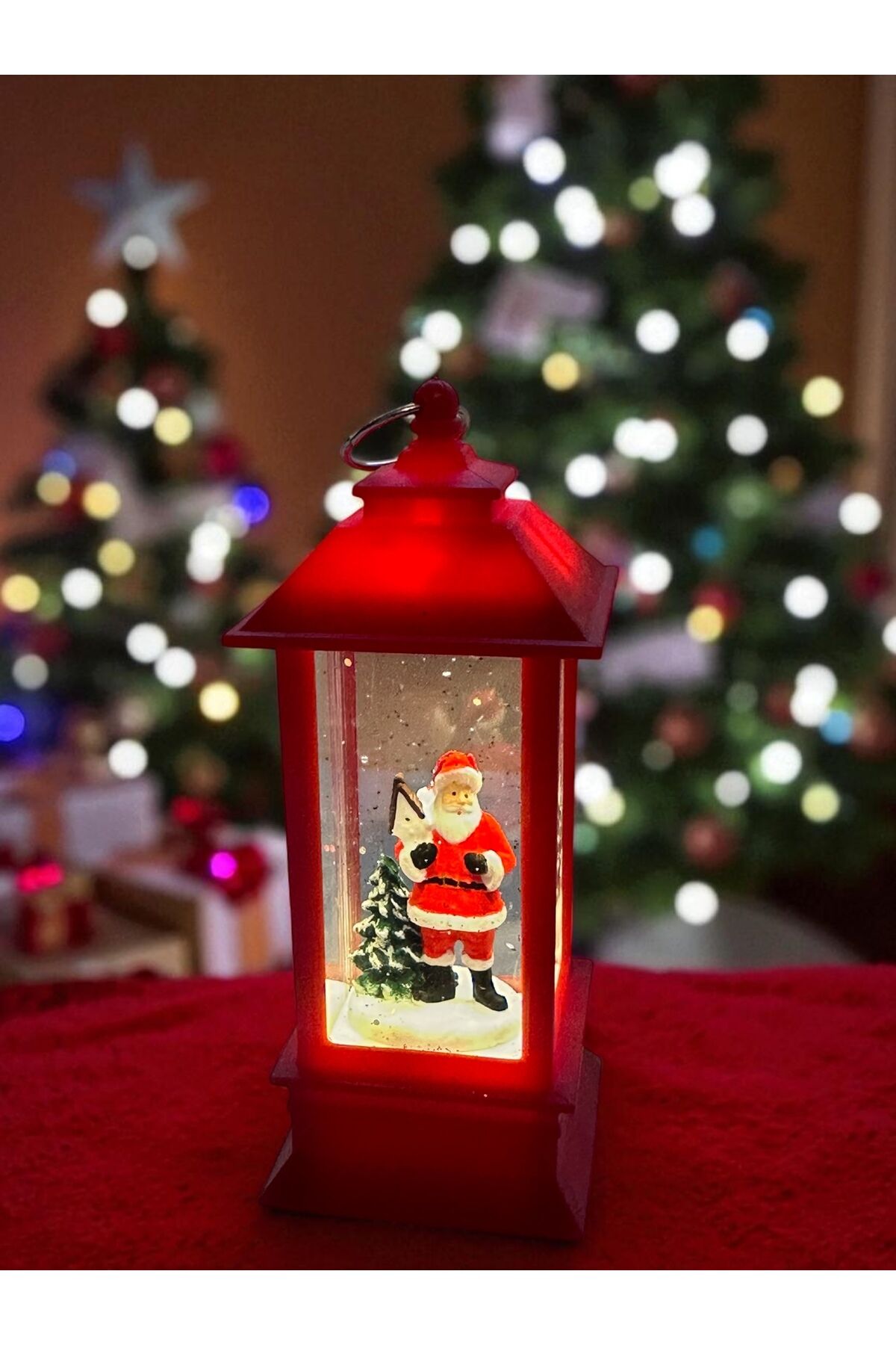 Led Yılbaşı süsü Noel baba klubesi ışıklı Süs Kardan adam Kırmızı noel baba