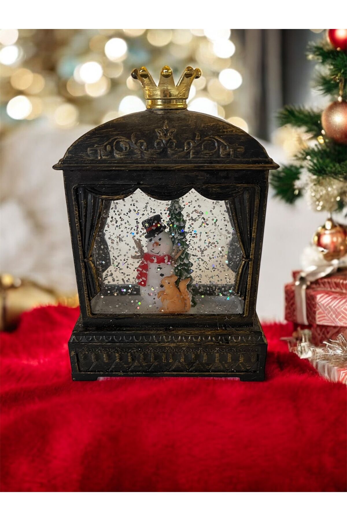 Led Yılbaşı süsü Noel baba klubesi ışıklı Süs Çam ağacı led Metalik kardan adam