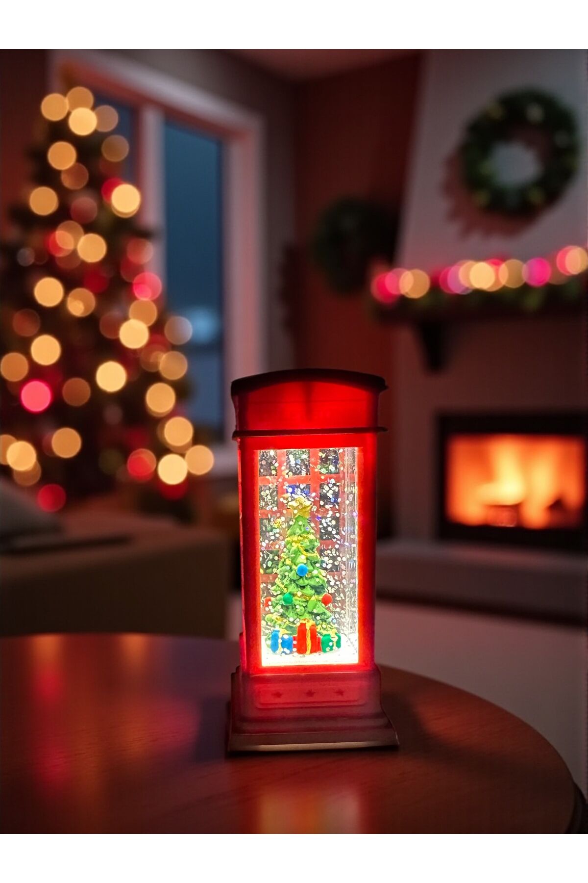 Led Yılbaşı süsü Noel baba klubesi ışıklı Süs Çam ağacı led Yeşil