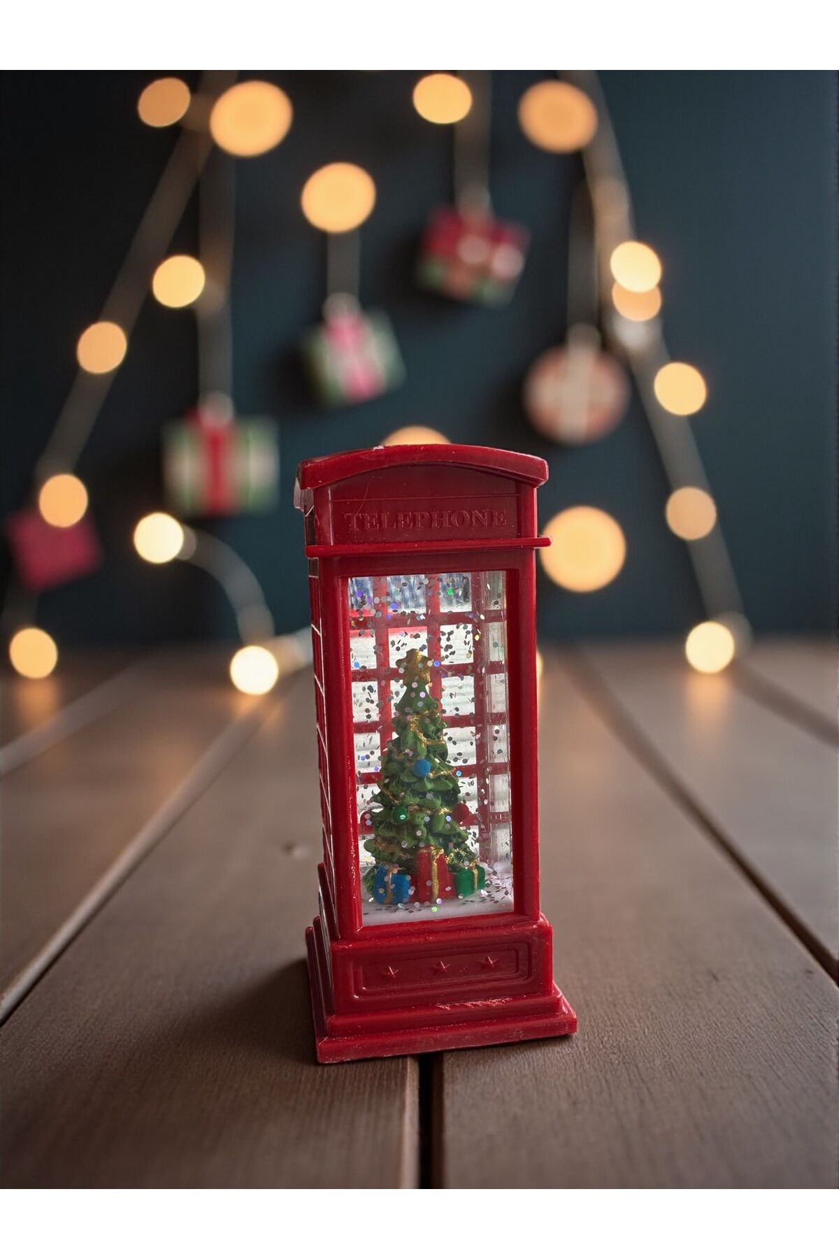 Led Yılbaşı süsü Noel baba klubesi ışıklı Süs Çam ağacı led Yeşil