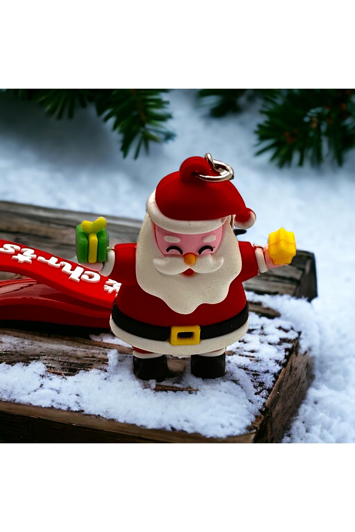 Yılbaşı temalı Anahtarlık Yılbaşı hediyesi Anahtarlık Noel Baba Anahtarlık noel baba