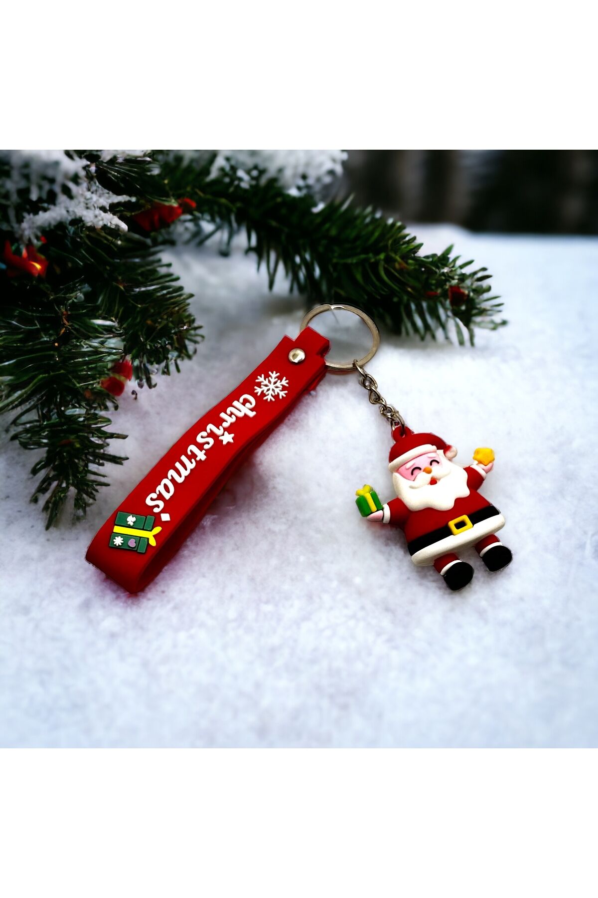 Yılbaşı temalı Anahtarlık Yılbaşı hediyesi Anahtarlık Noel Baba Anahtarlık noel baba