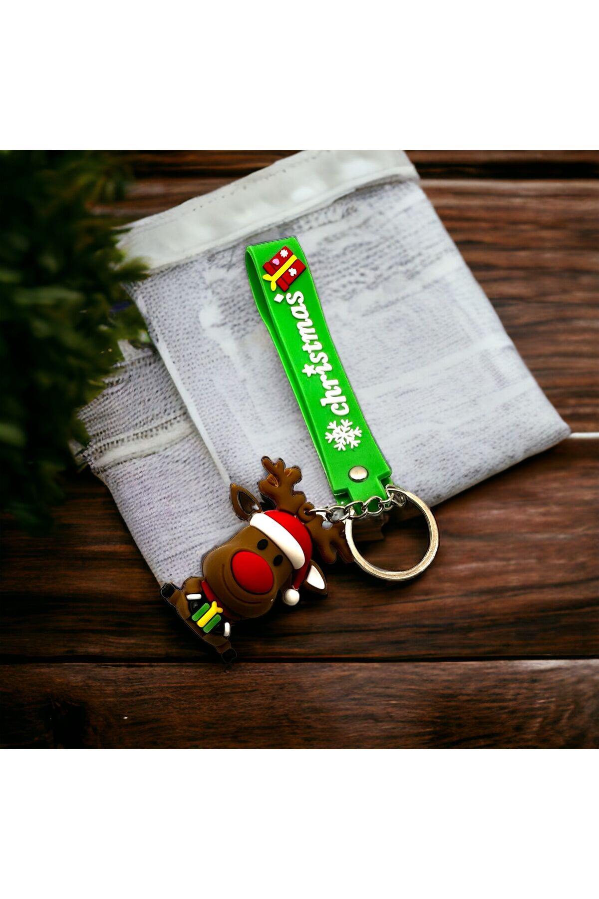 Yılbaşı temalı Anahtarlık Yılbaşı hediyesi Anahtarlık Noel Baba Anahtarlık