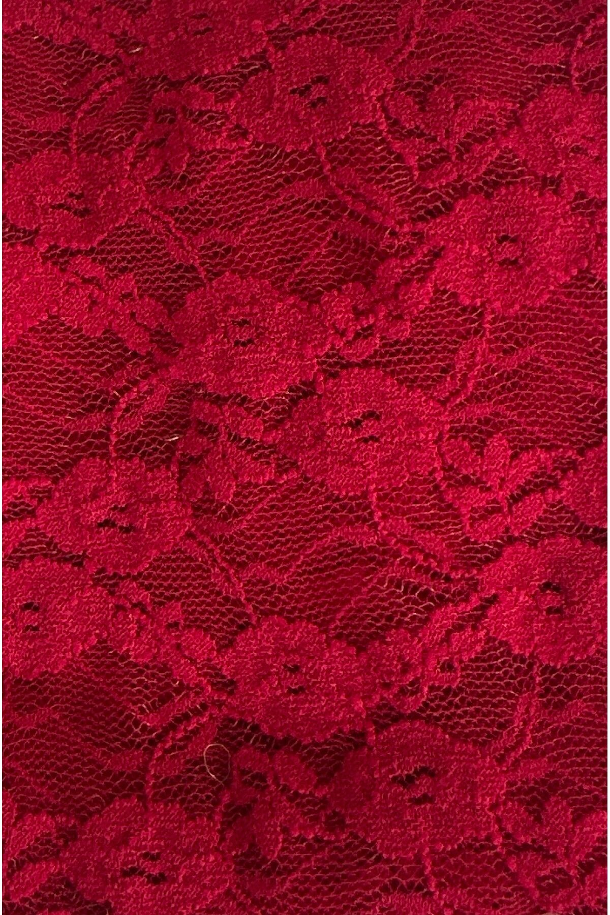 Kırmızı Dantel Saç Bandanası – Ayarlanabilir Bohem Kadın Saç Aksesuarı | El Yapımı Yazlık Bandana