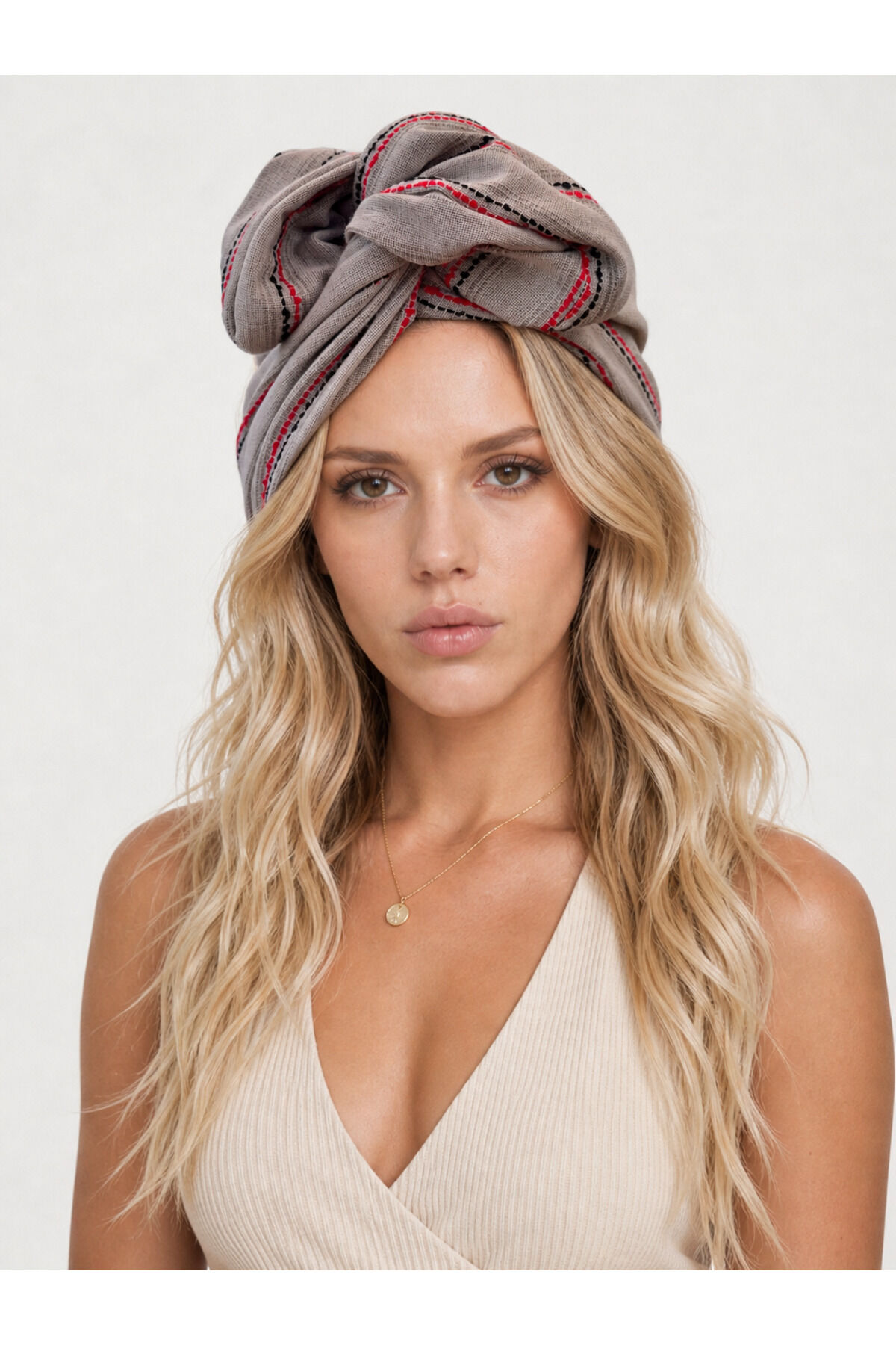 Telli Bandana ozel seri keten telli bandana etnik desenli saç bandı